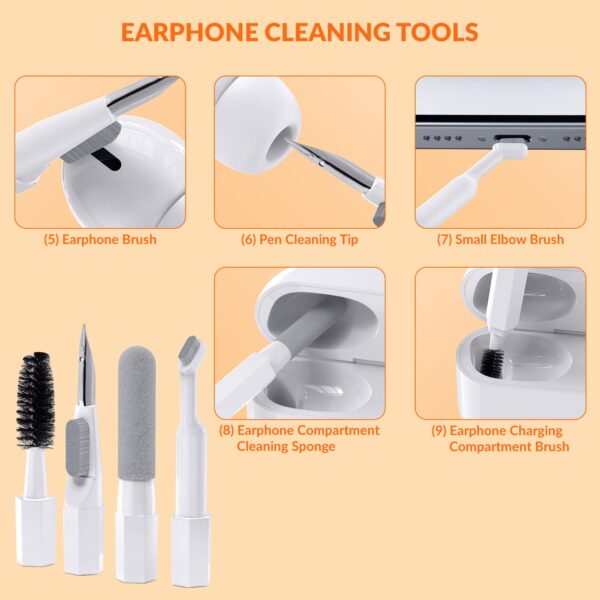 Tukzer Laptop Screen Keyboard Cleaner Kit, 20-in-1 Electronic Gadget Cleaning Tool, 2.5ml Mist Spray, Pen Brush, Air Blower| for MacBook, iPad iPhone Smartphone Tablet, PC Computer, DSLR Camera Lens