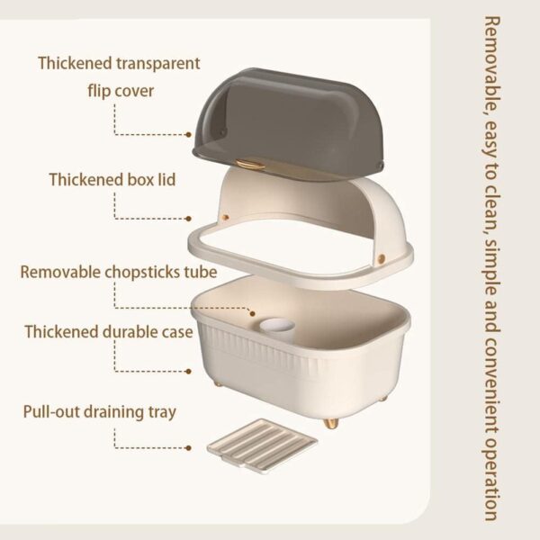1776425617_Kitchen-Utensil-Holder-with-Lid-Pink-Kitchen-Dish-Rack-and-Dishes-Storage-Rack-Draining-Dish-Drying-Rack-Loaded-Quickly-for-Easy-Access-Tableware.jpg Kitchen Utensil Holder with Lid Pink Kitchen Dish Rack and Dishes Storage Rack Draining Dish Drying Rack Loaded Quickly for Easy Access Tableware