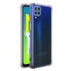 Amazon Brand - Solimo Silicone Mobile Cover For Samsung Galaxy M12 / A12 / F12 (Soft & Shockproof Back Case With inbuilt Cushioned Edges), Transparent