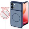 Mr. Case Back Cover for Vivo Y51 Pro 5G | Ring Design Protective Case with Camera Cut Protection | Anti Slip Grip | Shockproof Mobile Cover - Blue