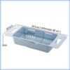 Plastic Expandable Kitchen Dish Drainer and Drying Rack | Sink Plastic Expandable Kitchen Dish Drainer and Drying Rack | Sink Basket for Washing Bowls, Utensils, Vegetables, Fruits & Storage Organiser | Retractable up to 48 cm (Multicolor, Pack of 1)