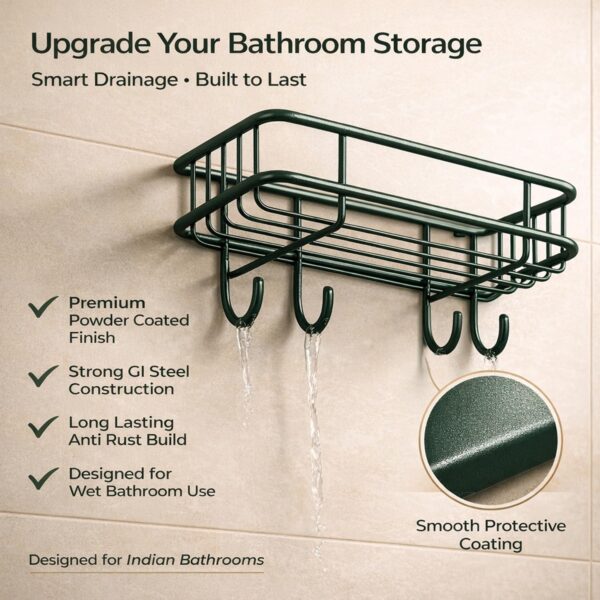 1776493817_DALUCI-Bathroom-Organiser-Without-Drill-Self-Adhesive-Bathroom-Shelf-for-Wall-GI-Steel-Powder-Coated-Rustproof-Bathroom-Rack-Stand-for-Shampoo-Toiletries-Heavy-Duty-Black-Pack-of-1.jpg DALUCI Bathroom Organiser Without Drill Self Adhesive Bathroom Shelf for Wall GI Steel Powder Coated Rustproof Bathroom Rack Stand for Shampoo Toiletries Heavy Duty (Black, Pack of 1)