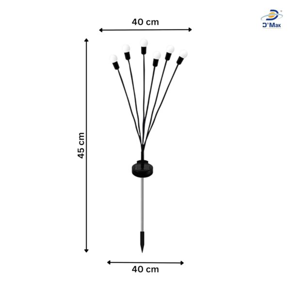 1776496197_DMak-8-LED-Solar-Garden-LightSolar-Firefly-Light-Warm-White-Garden-Light-Outdoor-Decoration-Waterproof-Firefly-Path-Light-for-Pots-Balcony-Pathway-Warm-White-2.jpg D'Mak 8 LED Solar Garden Light,Solar Firefly Light Warm White Garden Light Outdoor Decoration Waterproof Firefly Path Light for Pots, Balcony, Pathway (Warm White, 2)