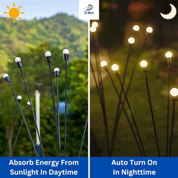 1776496198_DMak-8-LED-Solar-Garden-LightSolar-Firefly-Light-Warm-White-Garden-Light-Outdoor-Decoration-Waterproof-Firefly-Path-Light-for-Pots-Balcony-Pathway-Warm-White-2.jpg D'Mak 8 LED Solar Garden Light,Solar Firefly Light Warm White Garden Light Outdoor Decoration Waterproof Firefly Path Light for Pots, Balcony, Pathway (Warm White, 2)