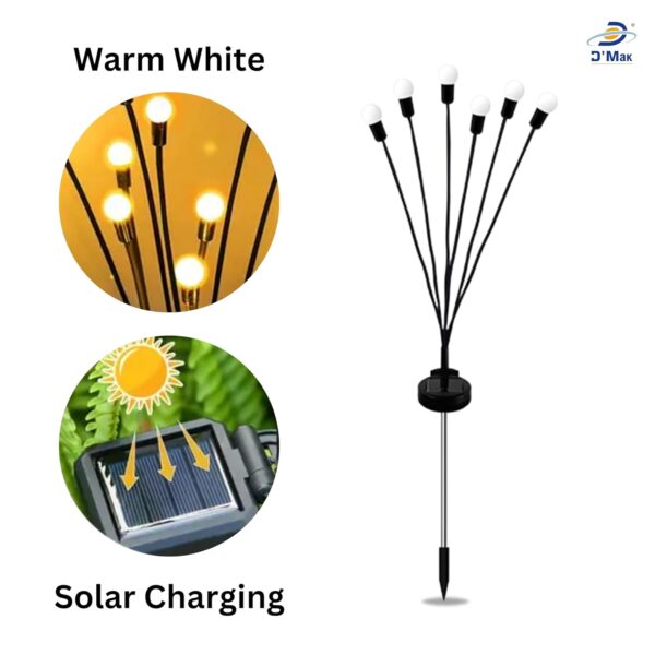 1776496199_DMak-8-LED-Solar-Garden-LightSolar-Firefly-Light-Warm-White-Garden-Light-Outdoor-Decoration-Waterproof-Firefly-Path-Light-for-Pots-Balcony-Pathway-Warm-White-2.jpg D'Mak 8 LED Solar Garden Light,Solar Firefly Light Warm White Garden Light Outdoor Decoration Waterproof Firefly Path Light for Pots, Balcony, Pathway (Warm White, 2)