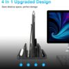 1776497872_TARKAN-Vertical-Laptop-Holder-2-Slot-Desk-Space-Saving-Organizer-Stand-Fits-All-Laptop-Sizes-ABS-Black.jpg TARKAN Vertical Laptop Holder | 2-Slot Desk Space Saving Organizer Stand Fits All Laptop Sizes (ABS, Black)