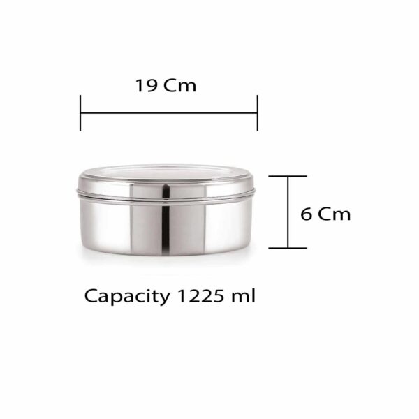 Neelam Stainless Steel Spice Box Set of 10 Pieces - 1225 ml