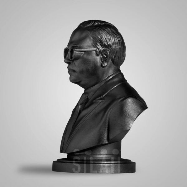SILAII Dr. B. R. Ambedkar Sculpture – 5 Inch, Matte Black Finish | Perfect for Home Decor, Office Desk, Study Table & Gifting