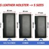 TDG Pu Leather Pouch Cover Holster Belt Clip Case Magnetic Cover Compatible for Apple iPhone Latest mobiles (iPhone 16 Pro)