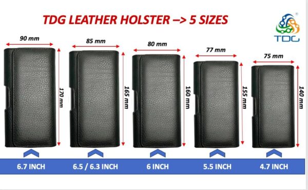 TDG Pu Leather Pouch Cover Holster Belt Clip Case Magnetic Cover Compatible for Apple iPhone Latest mobiles (iPhone 16 Pro)