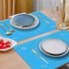 AADHIK Silicone Baking Mat Chapati Atta Kneading Mat Non-Stick Fondant Rolling Mat Stretchable for Kitchen Roti Chapati (Baking Mat 50 * 40 cm)(Multicolor)