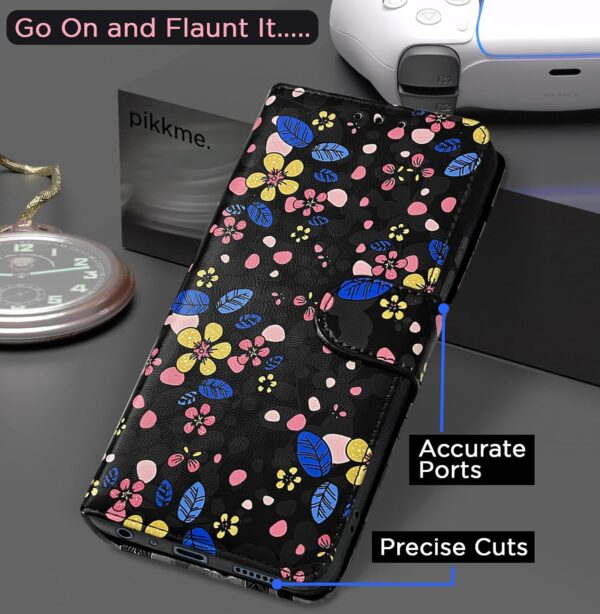 1776538485_Pikkme-Flip-Cover-for-Girls-Leather-Finish-Inside-TPU-with-Card-Pockets-Wallet-Stand-and-Shock-Proof-Complete-Protection-Flip-Case-for-Samsung-Galaxy-A06-Black-Flower.jpg Pikkme Flip Cover for Girls Leather Finish | Inside TPU with Card Pockets | Wallet Stand and Shock Proof | Complete Protection Flip Case for Samsung Galaxy A06 (Black Flower)