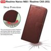 1776553570_CEDO-Flip-Cover-for-Realme-Narzo-N65-Realme-C65-5G-Leather-Finish-Inside-Pockets-Inbuilt-Stand-Shockproof-Wallet-Style-Magnetic-Closure-Back-Case-Flipcover-Brown.jpg CEDO Flip Cover for Realme Narzo N65 / Realme C65 (5G) | Leather Finish | Inside Pockets & Inbuilt Stand | Shockproof Wallet Style Magnetic Closure Back Case Flipcover (Brown)