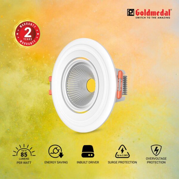 1776560485_Goldmedal-G-Spin-Mini-3W-LED-Round-Spot-Light-Concealed-Junction-Box-Suitable-for-Home-Office-Restaurant-ShopHigh-LumenCut-Out-Size-–-O2.16-Warm-White-3000K.jpg Goldmedal G-Spin Mini 3W LED Round Spot Light Concealed Junction Box | Suitable for Home, Office, Restaurant, Shop|High Lumen|Cut Out Size – Ø2.16 | Warm White (3000K)
