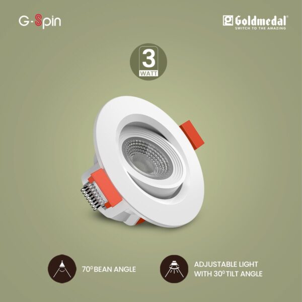 1776560486_Goldmedal-G-Spin-Mini-3W-LED-Round-Spot-Light-Concealed-Junction-Box-Suitable-for-Home-Office-Restaurant-ShopHigh-LumenCut-Out-Size-–-O2.16-Warm-White-3000K.jpg Goldmedal G-Spin Mini 3W LED Round Spot Light Concealed Junction Box | Suitable for Home, Office, Restaurant, Shop|High Lumen|Cut Out Size – Ø2.16 | Warm White (3000K)