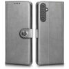 WOW IMAGINE Shock Proof Flip Cover Back Case for Samsung Galaxy A54 5G (Magnetic Button Flip Case | Wallet Pockets & Stand | Leather Finish | Stone Grey)