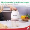 Wonderchef Nutri-chop Pearl Electric Chopper | 4 Sharp Stainless Steel Blades | 700ml | 350W | Chop and Mince Vegetables, Meat, Blends Dips | Low Noise | Light-weight | 2-Year Warranty