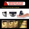 KINZILLA Solar Wall Lights Outdoor Waterproof LED Deck & Fence Lamps - Warm White Auto on/Off, Durable Decorative Lighting for Patio, Garden, Yard, Steps & Pathways, Set of 2