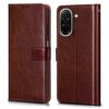 WOW IMAGINE Shock Proof Flip Cover Back Case Cover for WOW IMAGINE Shock Proof Flip Cover Back Case Cover for Redmi A5 | Poco C71 (Flexible | Leather Finish | Card Pockets Wallet & Stand | Chestnut Brown)