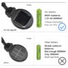 Solar Garden Lights New Upgrade Swing Lights Wind Swing Outdoor Lights Garden Patio Decor High Flexible Wire and Heavy Duty Bulb Base Warm White