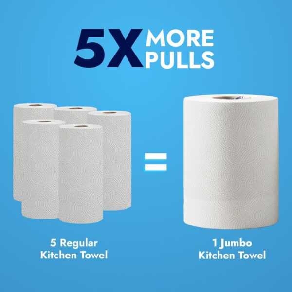 1776591023_Claret-Kitchen-Jumbo-Towel-Tissue-Paper-Roll-Napkin-300-Pulls-Each-Roll-Soft-Highly-Absorbent-100-Natural-2-Ply-Pack-of-1-Roll-Ideal-For-Cleaning-Kitchen-Accesssories-Microwave-OTG.jpg Claret Kitchen Jumbo Towel Tissue Paper Roll Napkin 300 Pulls Each Roll | Soft & Highly Absorbent | 100% Natural | 2 Ply | Pack of 1 Roll | Ideal For Cleaning Kitchen Accesssories Microwave & OTG