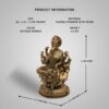 SILAII Goddess Varahi Amman Sculpture - Antique Bronze Finish, Handcrafted Statue for Puja Room, Home Decor, and Gifting (6 Inches)