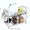 AMOL® Premium Stainless Steel Dish Rack | Kitchen Stand | Utensil Stand for Kitchen | Kitchen Rack | Kitchen Organizer Rack