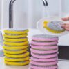 SCARPI Multipurpose Double-Sided Dishwashing Sponge Scrubber Pad | Kitchen & Bathroom Cleaning Tool | Reusable Foam Dish Cloth for Utensils, Sink & Home (Pack of 5)
