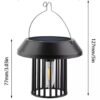 Outdoor Solar Lantern Hanging Light Waterproof LED Garden Decorative Lamp for Home Balcony Yard Patio