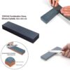 EVEN Silicone Carbide Combination Stone for Sharpening Both Knives and Tools (Black)