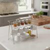 1776622815_MARQO-stainless-steel-2-tier-countertop-kitchen-organizer-multipurpose-spice-rack-trolley-storage-shelf-for-boxes-utensils-dishes-plates-durable-steel-shelves-holder-stand-for-home.jpg MARQO stainless steel 2-tier countertop kitchen organizer | multipurpose spice rack trolley | storage shelf for boxes, utensils, dishes & plates | durable steel shelves holder stand for home