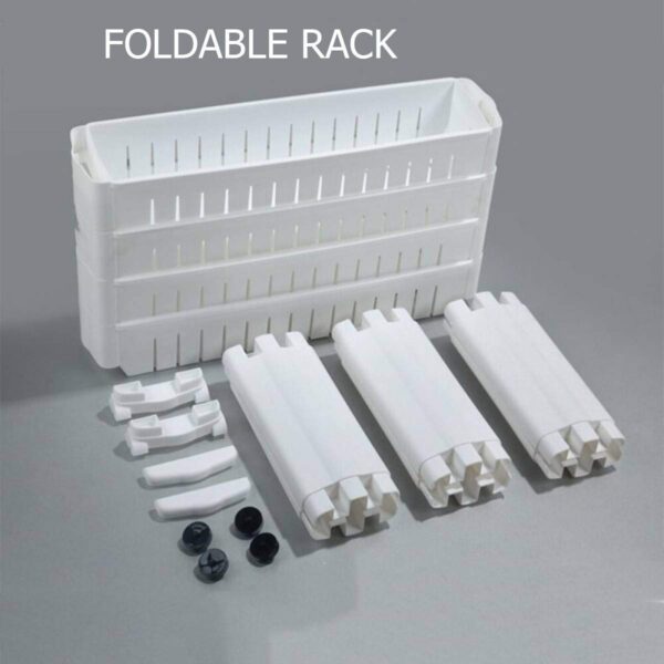 GION Plastic Kitchen Storage Rack Multi Utility Narrow Space Saving Slim Side Storage Organizer Rack Shelf with Wheels for Household Kitchen, Office, Bathroom (1Pcs) (3 Layer)