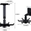 Multi Wall Hooks for Wall Without Drilling | Heavy Duty Self Adhesive Hooks for Kitchen, Bathroom & Office | Nail-Free Utility Wall Mount Hangers for Hanging Items (Set of 4)