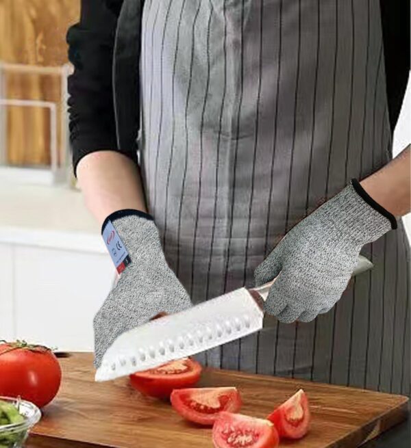 UNITY BRAND Cut Resistant Hand Gloves for Men & Women, Anti Cut Hand Gloves with Comfortable Fit, Reusable Protective Gloves for Chopping, 1 Pair, Free Size (Cut Resistant Gloves)