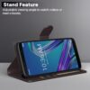 Pikkme Asus Zenfone Max Pro M1 Flip Cover Leather Finish | Inside TPU with Card Pockets | Wallet Stand and Shock Proof | Complete Protection Flip Case (Coffee)