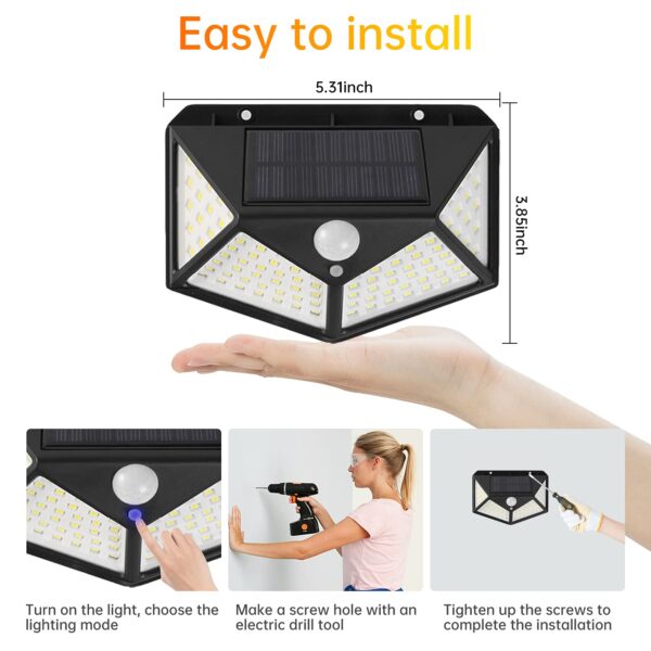 1776718023_SUNET-100-LED-Motion-Sensor-Outdoor-Light-IP65-Waterproof-Wireless-Led-Solar-Outdoor-Lights-Bright-for-Backyard-Garden-Fence-Patio-Front-Door-Garage-Deck-Pathway-Porch.jpg SUNET 100-LED Motion Sensor Outdoor Light IP65 Waterproof Wireless Led Solar Outdoor Lights Bright for Backyard Garden Fence Patio Front Door Garage Deck Pathway Porch