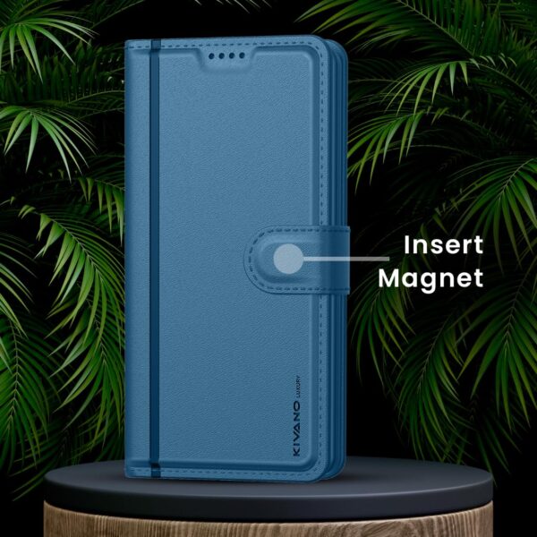 1776740477_KIVANO-LUXE®-Compatible-for-Realme-Narzo-80-Lite-5G-Realme-C73-5G-Realme-C75-5G-Luxury-Handmade-Leather-Magnetic-Flip-Folio-Case-Card-Holder-Kickstand-Slim-Protective-Cover-Unisex-Blue.jpg KIVANO LUXE® Compatible for Realme Narzo 80 Lite 5G / Realme C73 5G / Realme C75 5G Luxury Handmade Leather Magnetic Flip Folio Case | Card Holder & Kickstand | Slim Protective Cover | Unisex - Blue
