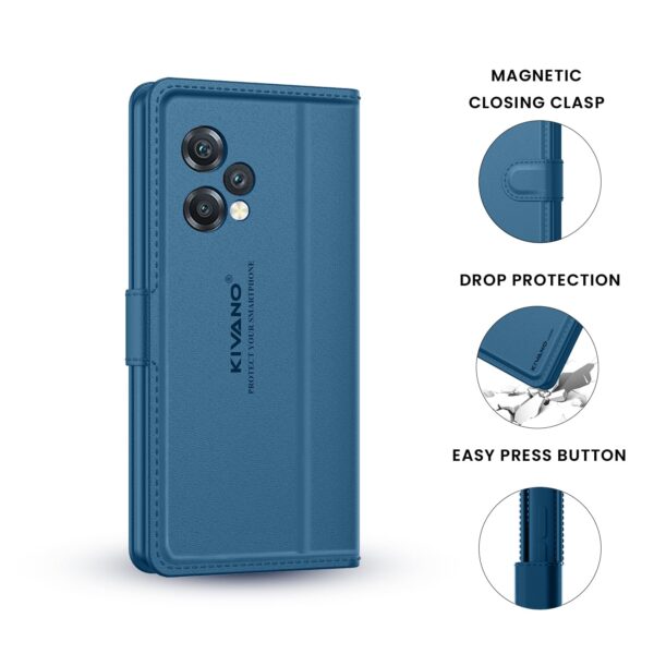 1776740479_KIVANO-LUXE®-Compatible-for-Realme-Narzo-80-Lite-5G-Realme-C73-5G-Realme-C75-5G-Luxury-Handmade-Leather-Magnetic-Flip-Folio-Case-Card-Holder-Kickstand-Slim-Protective-Cover-Unisex-Blue.jpg KIVANO LUXE® Compatible for Realme Narzo 80 Lite 5G / Realme C73 5G / Realme C75 5G Luxury Handmade Leather Magnetic Flip Folio Case | Card Holder & Kickstand | Slim Protective Cover | Unisex - Blue