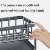 Cisily Kitchen Sink Organizer Rack with Automatic Drain Tray | Stainless Steel Countertop Storage Holder for Sponges, Soap, Brushes & Dishwashing Liquid – Rustproof & Quick Dry Design