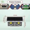 Epyz Solar Wall Light Outdoor UP & Down Waterproof Garden Decoration Wall Lamps Step Small Night Lamp Garden Lighting Fence Courtyard Decor 2 LED [ Multicolor, Pack of 1 ]