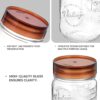 Treo By Milton Vintage Glass Jar With Plastic Lid, 1500 ml, Transparent |Storage Jar | Kitchen Organiser | Modular |Food Safe | Transparent | Refrigerator Safe | Air Tight