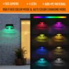 hardoll Acrylonitrile Butadiene Styrene Solar Wall Lights For Home Waterproof Garden 4 Led Outdoor Decorative Lamp (Pack Of 1)