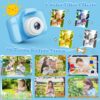 Storio Kids Digital Camera Toy 3.0MP 1080P HD Video Camera with 2-Inch Screen | USB Rechargeable Mini Camera | Educational Toy & Birthday Gift for Boys & Girls Age 3–12 | Supports 32GB SD Card - Blue