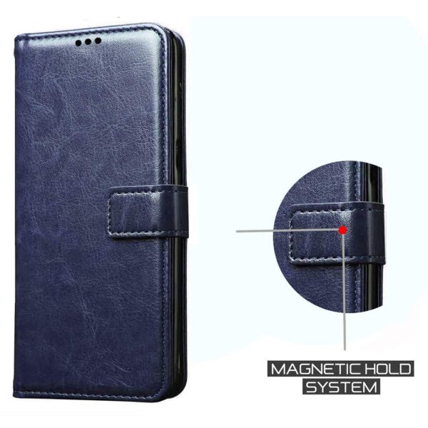 Flip Cover Compatible with Vivo Y51A / Y51 (2020) / Y31 (2021) | Premium Leather Finish | Inbuilt Pockets & Stand | Flip Cover Back Case for Vivo Y51A / Y51 (2020) / Y31 (2021) (Blue)