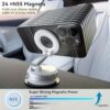 2026 Upgraded Vacuum Magnetic Car Phone Holder | 360° Reinforced Ultra Suction Cup (96LBS) | MagSafe Compatible Mount for iPhone & Android | Car, Gym & Mirror Use