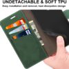 ClickCase Trend Series for Realme GT 2 Leather Wallet Flip Case Magnetic Closure Flip Cover for for Realme GT 2 (Olive Green)