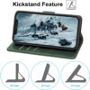 ClickCase Trend Series for Realme GT 2 Leather Wallet Flip Case Magnetic Closure Flip Cover for for Realme GT 2 (Olive Green)