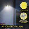 Solar Lights Outdoor Motion Sensor Waterproof 120° Lighting Angle Solar Garden Light 5 M Cable || 3 Lighting Modes ||Night Spotlight for Garden, Wall, Outdoor, Yard (1, Solar Light)