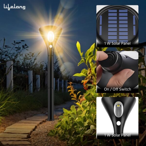 1776811508_Lifelong-Solar-Outdoor-Garden-Light-for-Home-Decor-Solar-Panel-with-LED-Light-Upto-10hrs-use-Waterproof-Wall-Lamp-Light-Sensor-2-Light-Modes-for-Garden-Pathway-Staircase-Lawns.jpg Lifelong Solar Outdoor Garden Light for Home Decor- Solar Panel with LED Light & Upto 10hrs use - Waterproof Wall Lamp - Light Sensor - 2 Light Modes for Garden Pathway Staircase Lawns