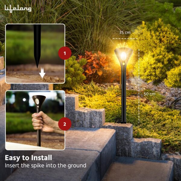 1776811509_Lifelong-Solar-Outdoor-Garden-Light-for-Home-Decor-Solar-Panel-with-LED-Light-Upto-10hrs-use-Waterproof-Wall-Lamp-Light-Sensor-2-Light-Modes-for-Garden-Pathway-Staircase-Lawns.jpg Lifelong Solar Outdoor Garden Light for Home Decor- Solar Panel with LED Light & Upto 10hrs use - Waterproof Wall Lamp - Light Sensor - 2 Light Modes for Garden Pathway Staircase Lawns